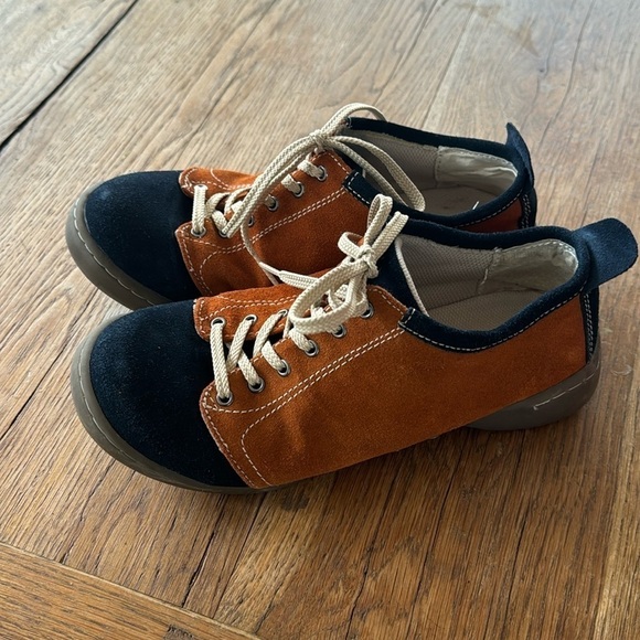 VINTAGE NINE WEST SNEAKERS BLUE/CAMEL COLOR - Picture 2 of 6